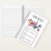 Floral checklist notitieboek (Binnen)
