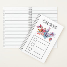 Floral checklist notitieboek