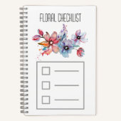 Floral checklist notitieboek (Voorkant)