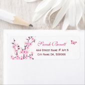 Floral Cherry Blosbezroze White Etiket (Insitu)