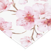 Floral Cherry Blosbezroze White Korte Tafelloper (Hoek)