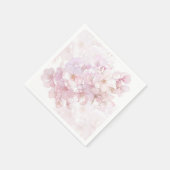 Floral Cherry Blosbezroze White Servet (Hoek)