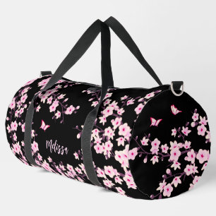 Floral Cherry Blossom Black Roze Monogram Plunjezak