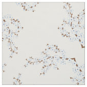 Floral Cherry Blossom Blue White Stof (Swatch)