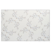 Floral Cherry Blossom Blue White Stof (Fat Quarter)