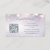 Floral Cherry Blossom Dusky Pink Mauve Glitter Visitekaartje (Achterkant)