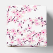 Floral Cherry Blossom en Butterflies Pink White Bedankdoosjes (Bovenkant)