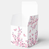 Floral Cherry Blossom en Butterflies Pink White Bedankdoosjes (Geopend)