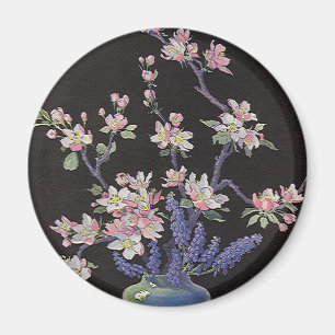 Floral, Cherry Blossom Flowers in een Vase Magneet