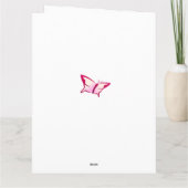 Floral Cherry Blossom Happy Birthday Kaart (Achterkant)