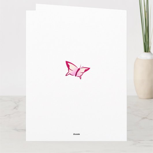 Floral Cherry Blossom Happy Birthday Kaart (Achterkant)