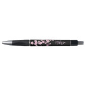 Floral Cherry Blossom Monogram Pen (Voorkant)
