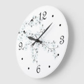 Floral Cherry Blossom Numbers Grote Klok (Hoek)