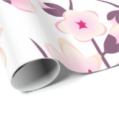 Floral Cherry Blossom Pattern Cadeaupapier (Rol Hoek)