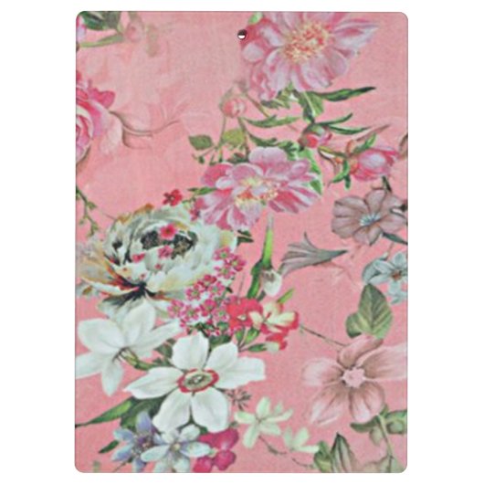 Floral Cherry Blossom Pattern Notepad Notebook Klembord (Achterkant)