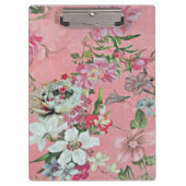 Floral Cherry Blossom Pattern Notepad Notebook Klembord (Voorkant)