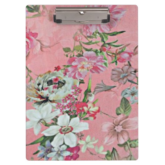 Floral Cherry Blossom Pattern Notepad Notebook Klembord (Voorkant)