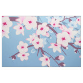 Floral Cherry Blossom Pink Blue Stof (Fat Quarter)