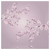 Floral Cherry Blossom Pink Geometric Pattern Stof (Close Up)