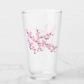 Floral Cherry Blossom Pink Glas (Voorkant)