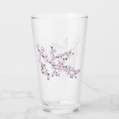 Floral Cherry Blossom Pink Glas (Achterkant)