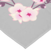 Floral Cherry Blossom Pink Grey Tablecloth Tafelkleed (Gekanteld)