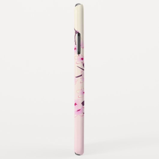 Floral Cherry Blossom Pink Monogram Case-Mate iPhone Case (Achterkant/rechts)