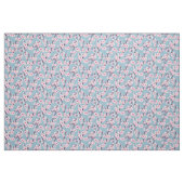 Floral Cherry Blossom Pink Sky Blue Stof (Fat Quarter)