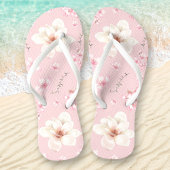 Floral Cherry Blossom Pink Teenslippers