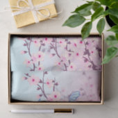Floral Cherry Blossom Pink Tissuepapier (Geschenk)