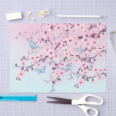 Floral Cherry Blossom Pink Tissuepapier (Craft)