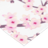 Floral Cherry Blossom Pink White Tafelkleed (Gekanteld)