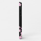  Floral Cherry Blossom Roze Monogram Case-Mate iPhone Case (Achterkant/links)