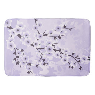 Floral Cherry Blossom Sakura Paars Badmat