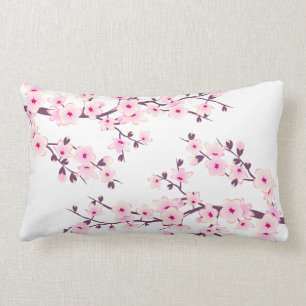 Floral Cherry Blossom (Sakura) Roze Kussen