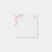 Floral Cherry Blossom Silver Glitter Post-it® Notes (Voorkant)