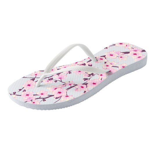 Floral Cherry Blossom Teenslippers (Schuin)