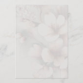 Floral Cherry Blossom Wedding Menu (Achterkant)