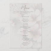 Floral Cherry Blossom Wedding Menu (Voorkant)