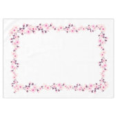 Floral Cherry Blossom Wedding Tablecloth Tafelkleed (Voorkant (Horizontaal))