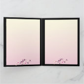 Floral Cherry Blossoms Happy Birthday Kaart (Binnen)