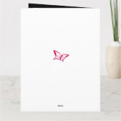 Floral Cherry Blossoms Happy Birthday Kaart (Achterkant)