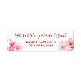 Floral Cherry Blossoms Pink White |  Wedding Etiket
