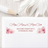 Floral Cherry Blossoms Pink White |  Wedding Etiket (Insitu)