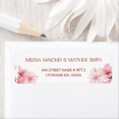 Floral Cherry Blossoms Pink White |  Wedding Etiket (Insitu)