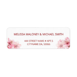 Floral Cherry Blossoms Pink White |  Wedding Etiket