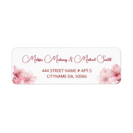 Floral Cherry Blossoms Pink White |  Wedding Etiket