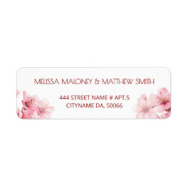 Floral Cherry Blossoms Pink White |  Wedding Etiket