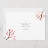 Floral Cherry Blossoms Sakura Tree We hebben verpl Kaart (Achterkant)