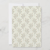 Floral Cherry Botanische Meisje Doop Kaart (Achterkant)